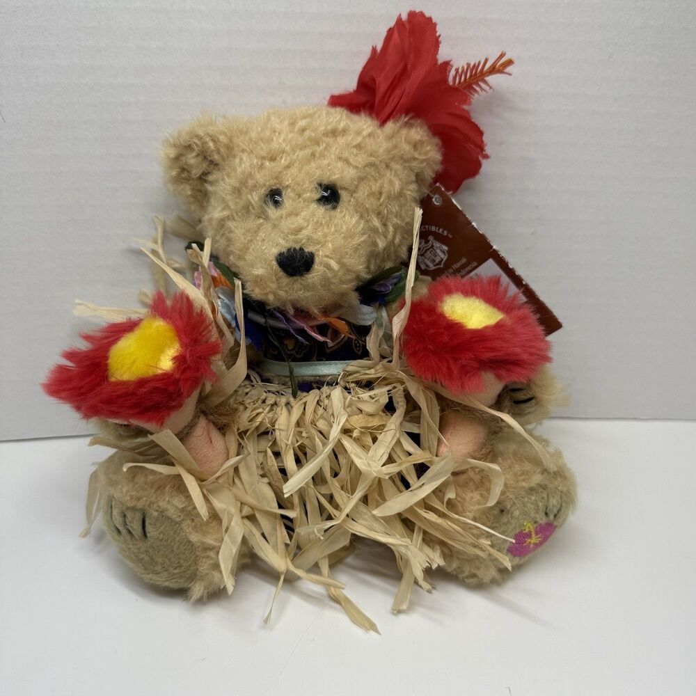 Vintage Hawaiian Collectibles Barefoot AUANA HULA GIRL Collectible Stuffed Bear
